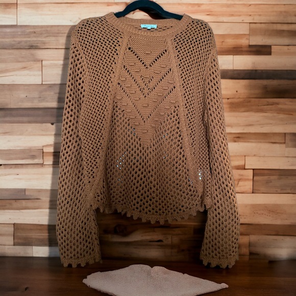 Another Love Marissa Crochet Mesh Sweater. Size M. - Picture 2 of 5